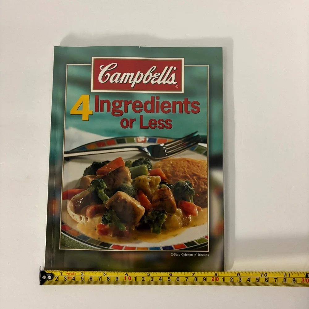 Campbell's 4 Ingredients or Less Cookbook 2006 Softcover Quick Easy Recipes